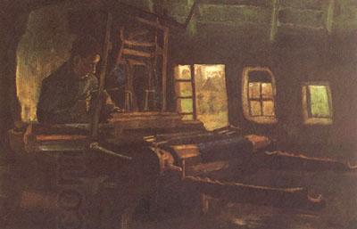 Vincent Van Gogh Weaver,Interior with Three Small Windows (nn04) China oil painting art